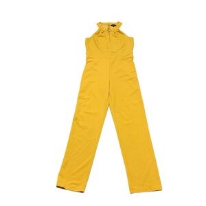 Milk & Honey Womens Jumpsuit Yellow Mustard Sleeveless Size S